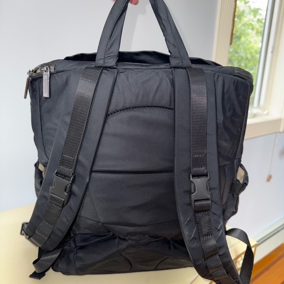 lululemon parent backpack diaper bag black nylon - Picture 2 of 5